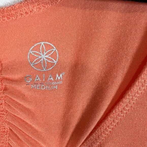 Gaiam Yoga Hamsa Tank Top NWT Women’s Size Medium Coral Athletic - Picture 3 of 9